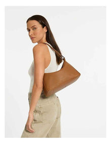 Think Twice Shoulder Bag in Camel