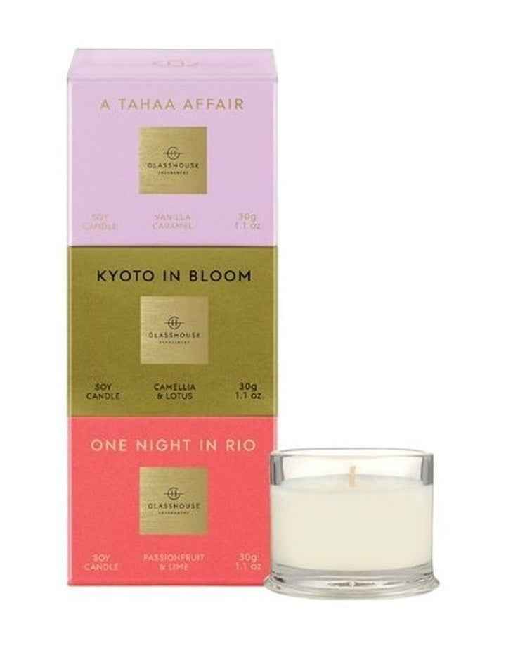Candle Trio Soy Candles 3 X 30g