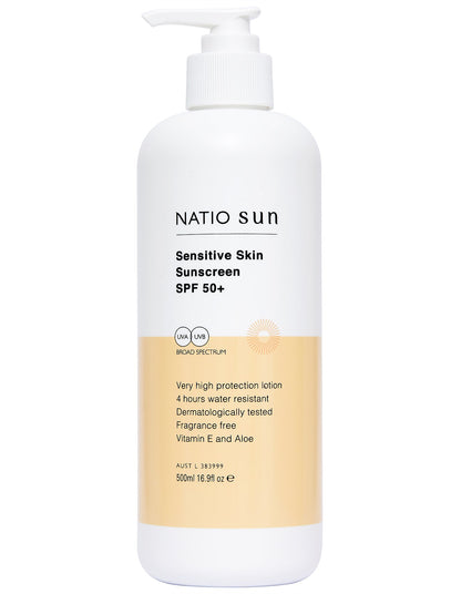 Sensitive Skin Sunscreen SPF 50+ 500ml
