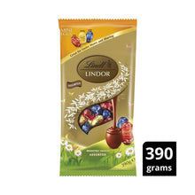 LINDT LINDOR EASTER ASSORTED CHOCOLATE EGGS BAG 390G
