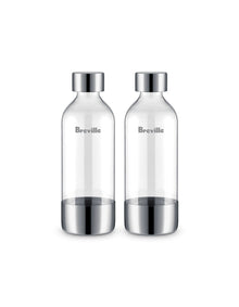 BCA001BSS InFizz Bottles 1L 2 Pack Stainless Steel