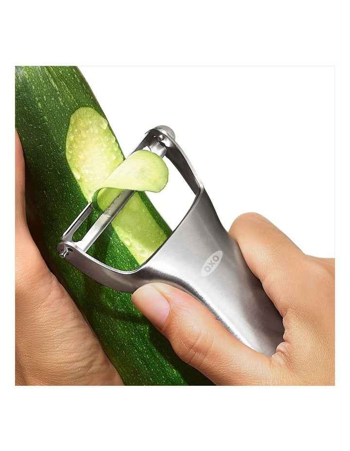 Steel Y-Peeler in Silver