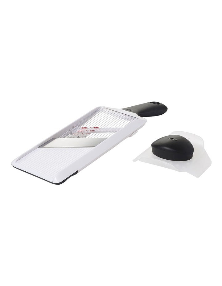 Hand-Held Mandoline Slicer in White