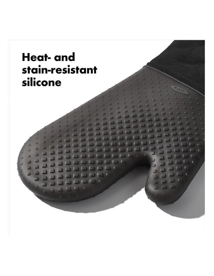 Silicone Oven Mitt in Black