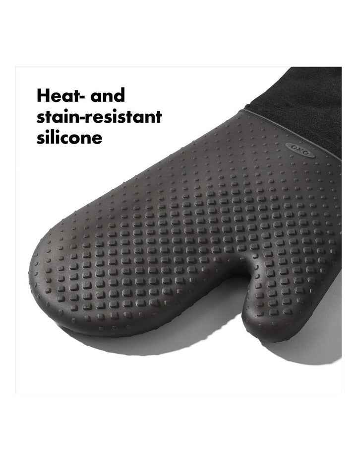 Silicone Oven Mitt in Black