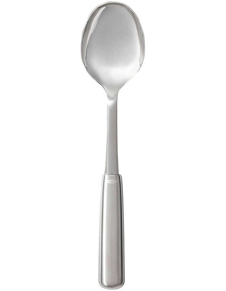 Steel Cooking Spoon in Silver