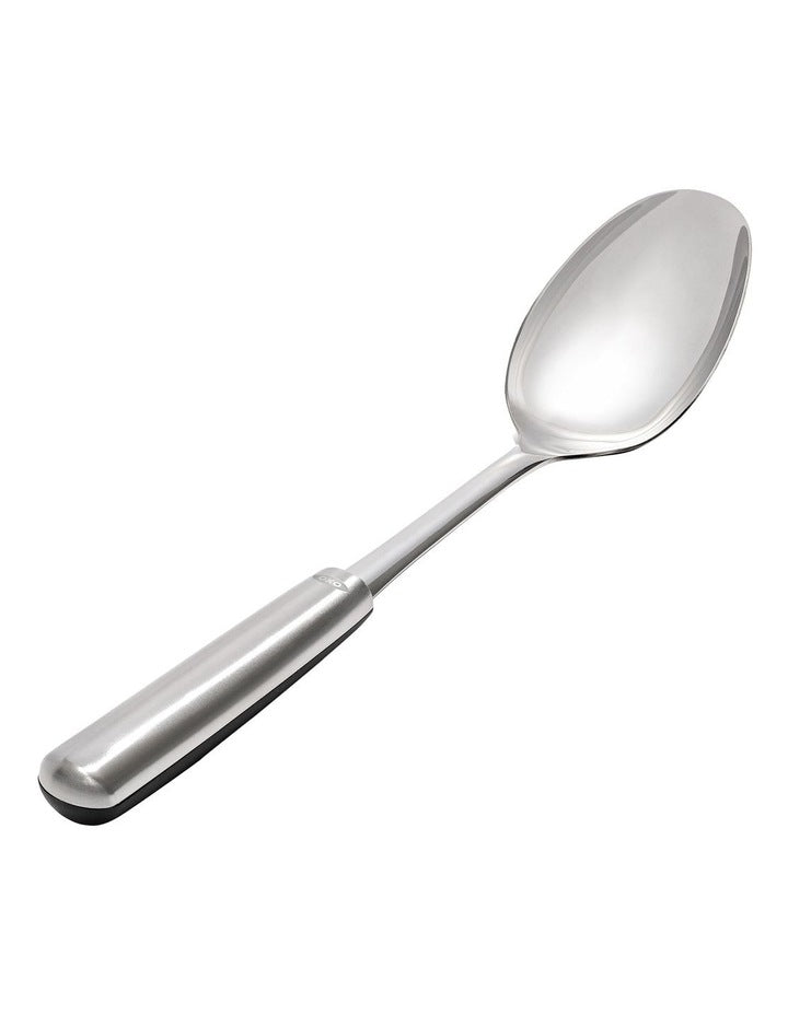 Steel Cooking Spoon in Silver