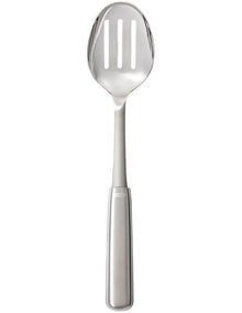 Steel Slotted Cooking Spoon in Silver