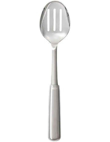 Steel Slotted Cooking Spoon in Silver