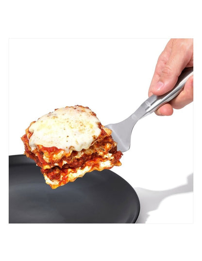Steel Lasagna Turner in Silver
