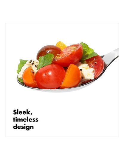 Steel Serving Spoon in Silver