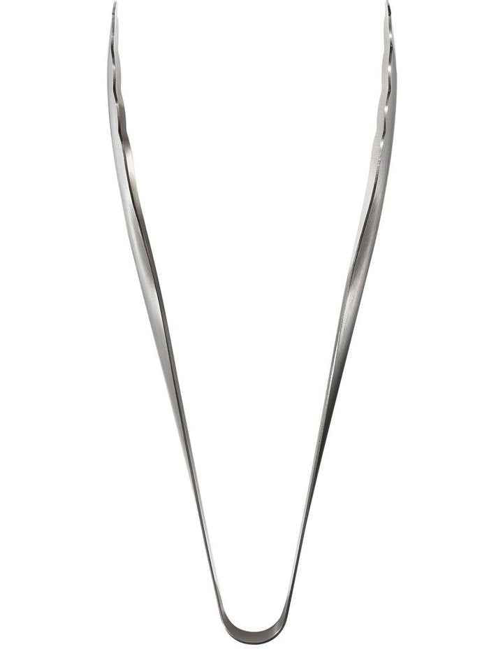 Steel Serving Tongs in Silver