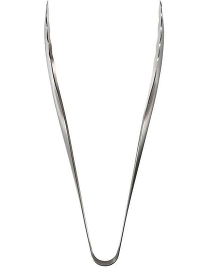 Steel Serving Tongs in Silver
