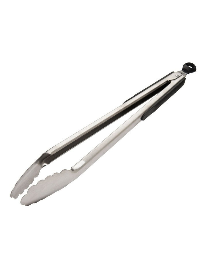 Tongs 41cm in Silver