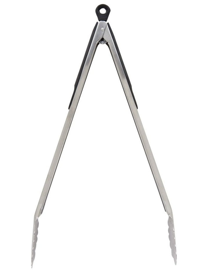 Tongs 41cm in Silver