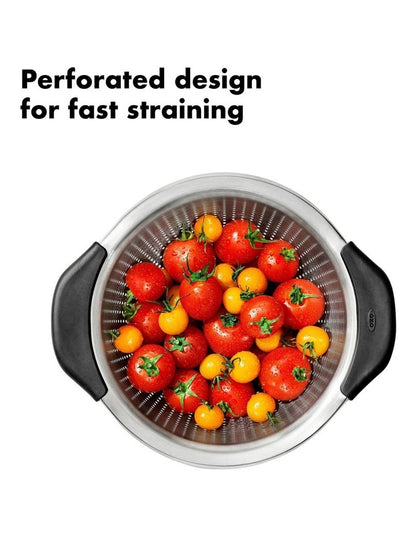 Stainless Steel Colander in Silver