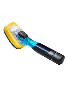 Soap Dispensing Dish Scrub in Black