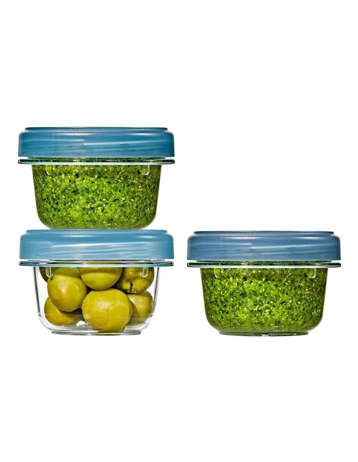 Twist & Stack Container 148ml 3 Pack in Slate