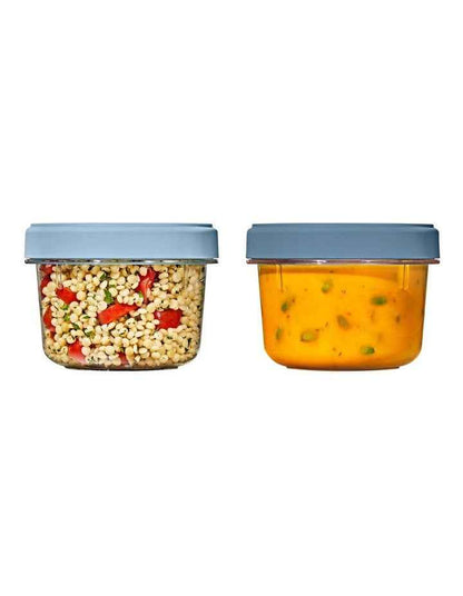 Twist & Stack Container 592ml  2 Pack in Blue