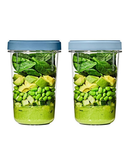 Twist & Stack Container 1.2L  2 Pack in Blue