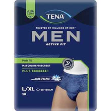 TENA Men Active Fit Incontinence Pants Plus Navy Size L/XL 8 pack