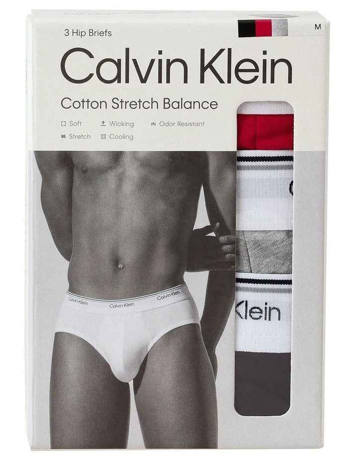 Balance Cotton Stretch Briefs 3 Pack in Multi