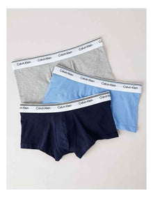 Balance Cotton Stretch Low Rise Trunks 3 Pack in Multi