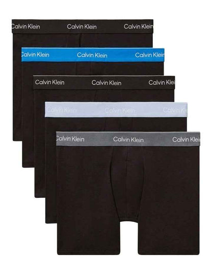 Icon Cotton Boxer Briefs 5 Pack in Black