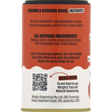 Mingle Mexican Fiesta Taco All-Natural Seasoning 50g