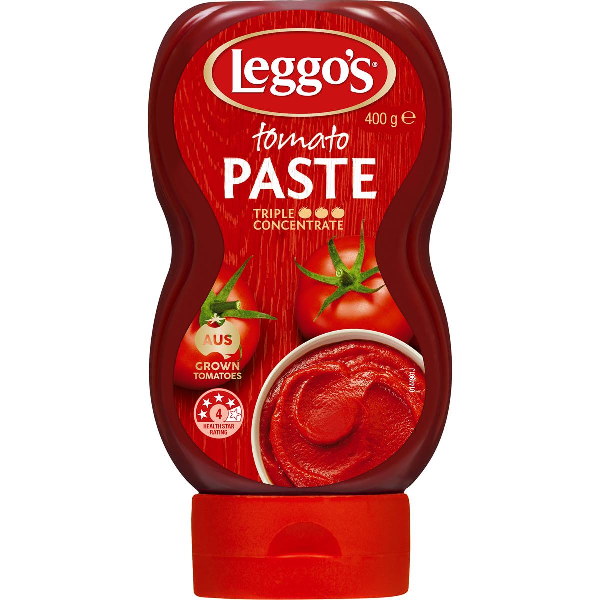 Leggo's Australian Grown Tomato Paste Triple Concentrate Squeeze 400g