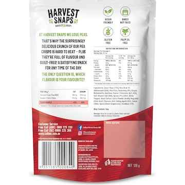 Harvest Snaps Baked Pea Crisps Chilli 120g