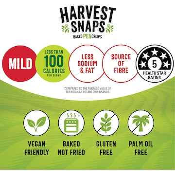 Harvest Snaps Baked Pea Crisps Chilli 120g