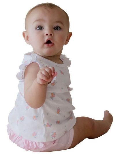Top And Frill Bloomer Set in Pink