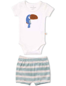 Endless Summer Bodysuit & Shorts Set in Blue