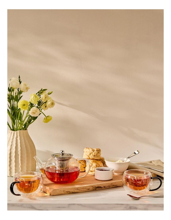 Blend Teapot With Infuser 800ml in Silver