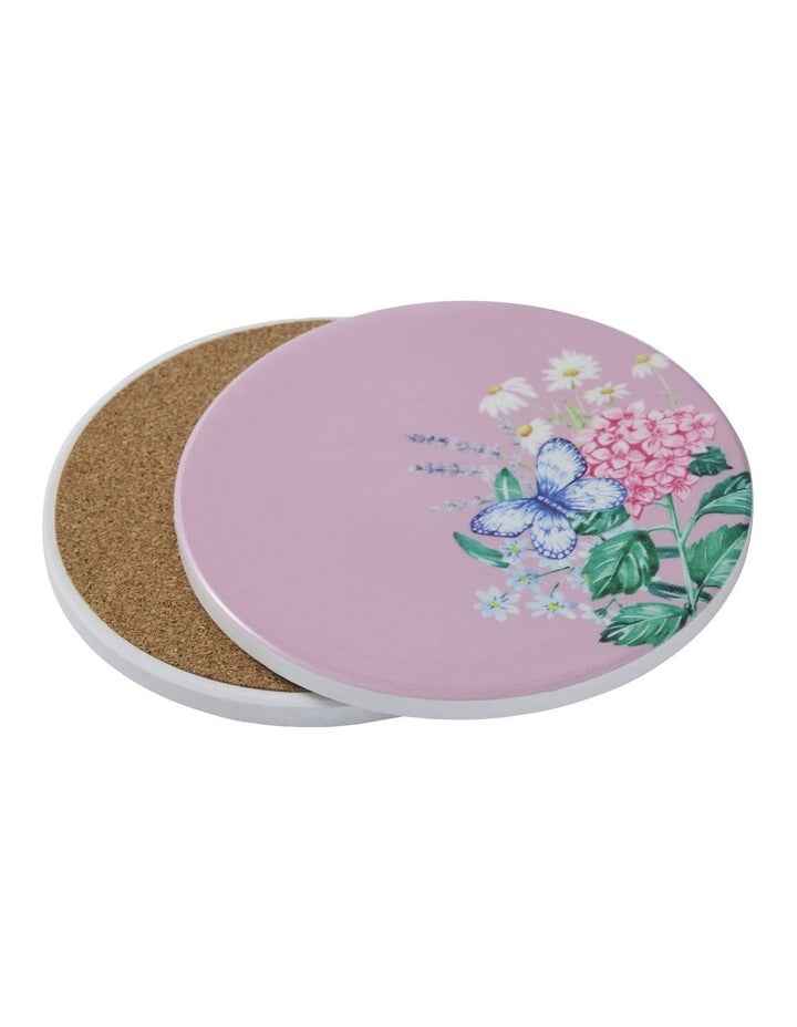 Botanica Ceramic Round Coaster 10cm in Pink