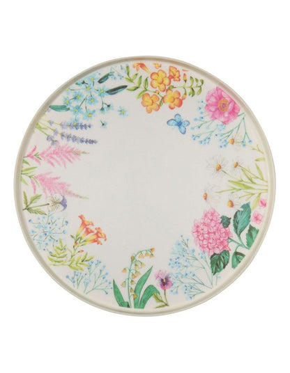 Botanica Melamine Plate 25.5x2 cm Set of 4 in Multi