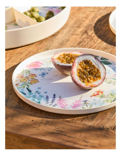 Botanica Melamine Plate 25.5x2 cm Set of 4 in Multi