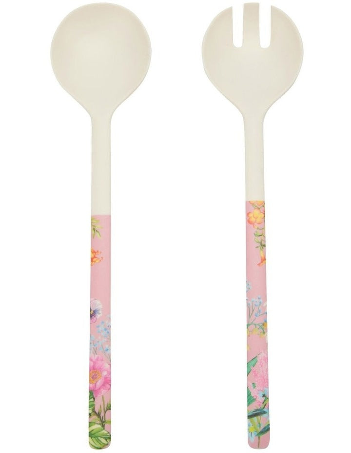 Botanica Melamine Salad Servers Set of 2 in Multi
