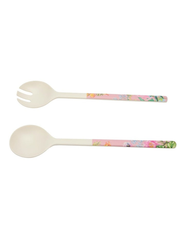 Botanica Melamine Salad Servers Set of 2 in Multi