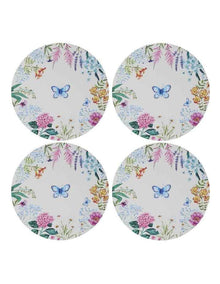 Botanica Round Cork Back Placemat 32cm Set of 4 Gift Boxed in Multi