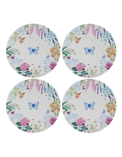 Botanica Round Cork Back Placemat 32cm Set of 4 Gift Boxed in Multi