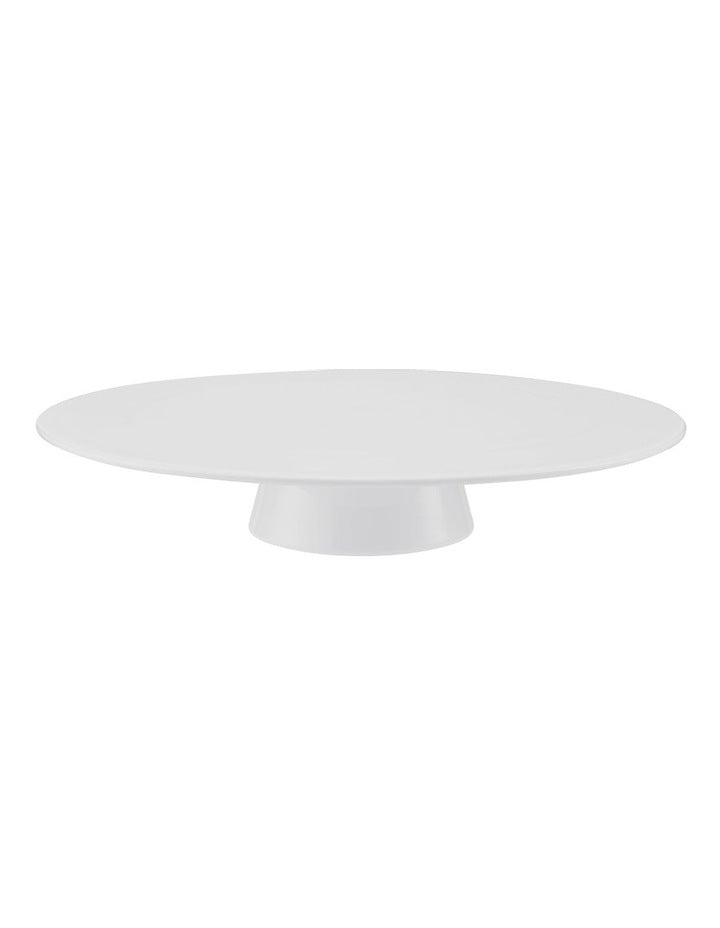 Cashmere Footed Cake Stand 28.5x5.5cm in White