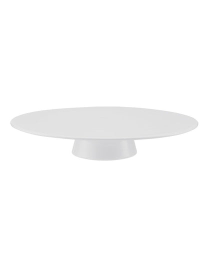 Cashmere Footed Cake Stand 28.5x5.5cm in White