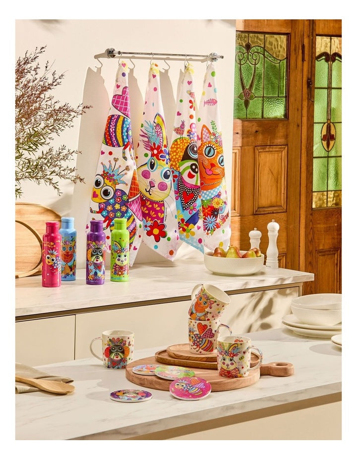 Donna Sharam Kaleidoscope Double Wall Insulated Bottle 600ml in Multi