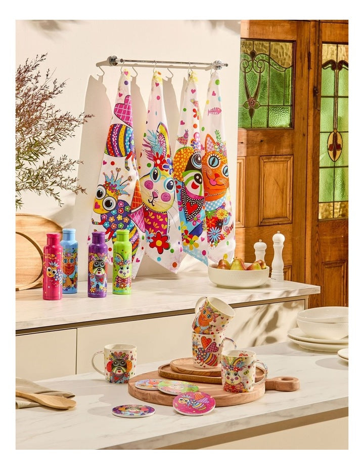 Donna Sharam Kaleidoscope Double Wall Insulated Bottle 600ml in Multi