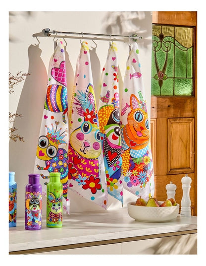 Donna Sharam Kaleidoscope Tea Towel Roger 50x70cm in Multi