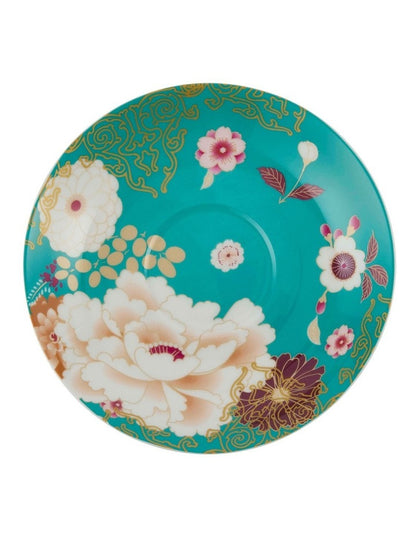 Kimono Breakfast Cup And Saucer 480ml in Teal