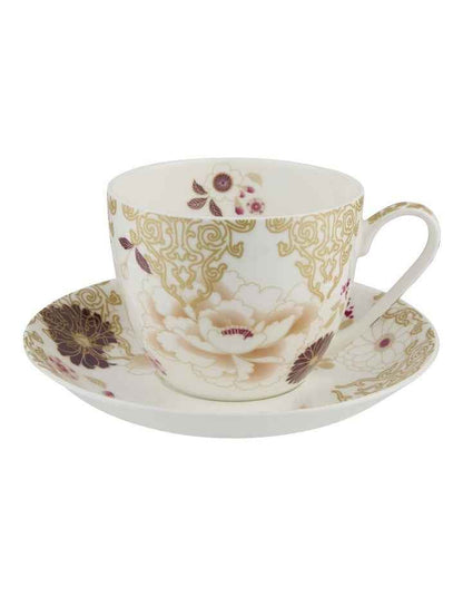 Kimono Breakfast Cup & Saucer 480ml in White