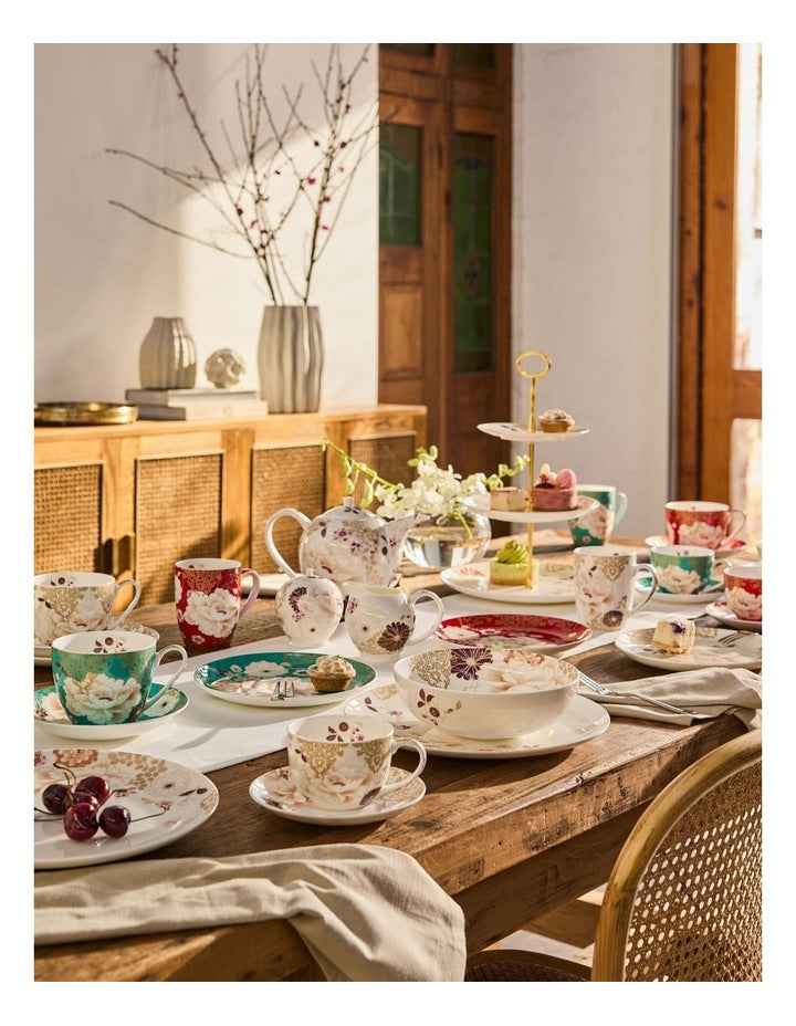 Kimono Breakfast Cup & Saucer 480ml in White